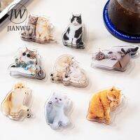 【jw】☄  JIANWU 1 Pc Cats Little Thoughts Kawaii Sided Clip Storage Desktop Stationery