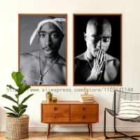 ส่วนบุคคล Tupac 2Pac ตกแต่งโปสเตอร์ศิลปะสำหรับผนัง-ครอบครัวสมัยใหม่ห้องนอนตกแต่ง-โปสเตอร์ผ้าใบสำหรับแฟนฮิปฮอป