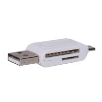 【CW】 VKTECH 2 in 1 USB OTG Card Reader Universal Micro USB OTG TF/SD Card Reader Phone Extension Headers Micro USB OTG Adapter