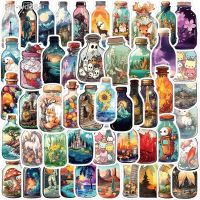 10/30/50PCS INS Style Bottle World Cartoon Stickers Aesthetic Luggage Skateboard DIY Graffiti Girl Gradient Cute Sticker Kid Toy