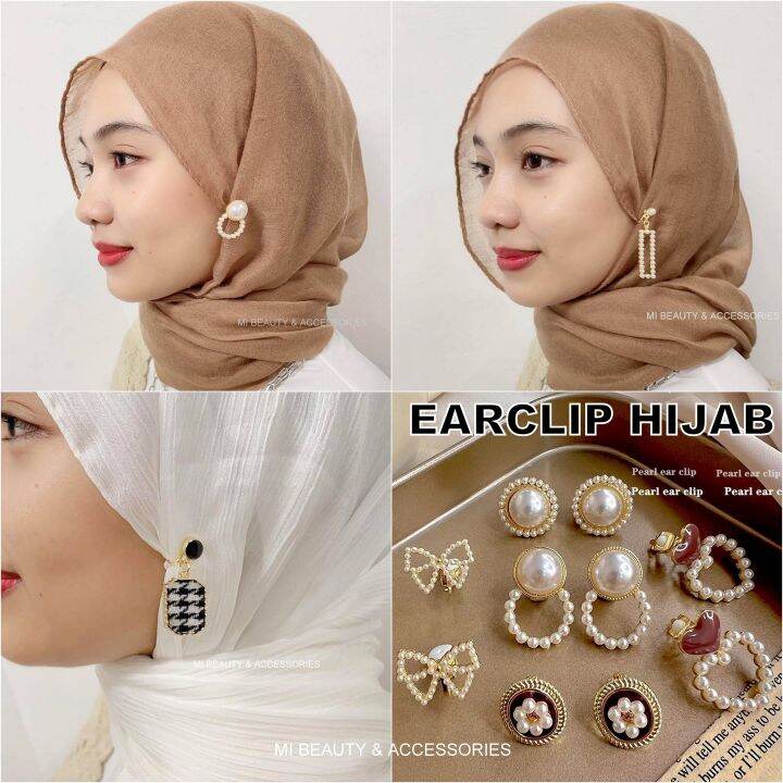 𝐄𝐚𝐫𝐫𝐢𝐧𝐠 𝐂𝐥𝐢𝐩 Hijab Friendly No Piercing No Hole Clip On Earrings Clip