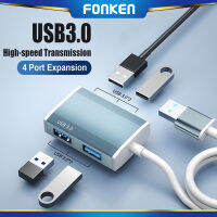 FONKEN ยูเอสบีฮับยูเอสบี4 In 1 Type C ไปยัง USB หลากหลาย3.0อะแดปเตอร์5Gbps ตัวแยกหลายพอร์ตสำหรับ M-A-C-Book Pro Air Huawei Mate 30 USB 2.0 Splitter