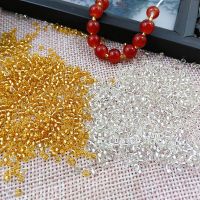[COD] Glass bead bracelet accessories hand-beaded 2mmdiy handmade necklace regular silver gold