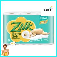 กระดาษชำระ ZILK EXTRA SOFT แพ็ค6TOILET TISSUE ZILK EXTRA SOFT PACK 6 **สามารถออกใบกำกับภาษีได้ค่ะ**