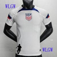 Most popular 【WLGW】Player Version Football Jersey 2022-2023 USA Jersey America Home Soccer Jerseys Shirt S-XXL