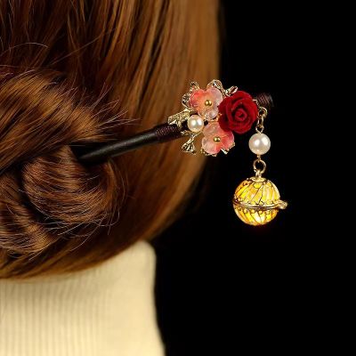 Super Immortal Shining Hairpin Palace Style Hairpin Childrens Ancient Hanfu Accessories Pan Hair Tassel Hairpin Accessories Hair Accessories  XQ16