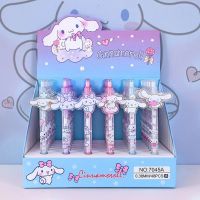 Sanrio ปากกาการ์ตูน Hello Kitty Kuromi Cinnamoroll 48ชิ้นปากกาหมึกเจลเครื่องเขียนนักเรียน0.5/0.38สีดำโรงเรียนเด็กเขียน