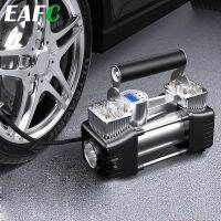 12V Portable Car Air Compressor Inflator Pump Power With LED Inflator Car Motorcycle Tire Pump Car Accessories