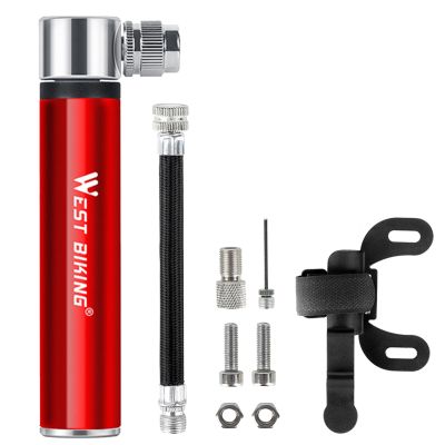 Bike Pump Air Pump for Bike Fits Presta and Schrader valves High Pressure 160 PSI Bicycle Tire Pump for Road and Mountain Bikes