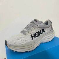 [COD]HOKA Bondi 8 Light Cushion-Shock Road Running รองเท้าพื้นผิวสุทธิ Breathable Casual กีฬารองเท้าสำหรับผู้ชายและผู้หญิง