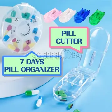 Portable Storage Plastic Tablet Splitter Medicine Organizer Mini Pill  Cutter - China Pill Organizer, Pill Box