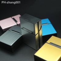 Creative Container Case Aluminum Card Holder Men Lady Gift Storage Pocket Box Office Accessories Brushed Metal Box