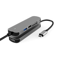 5 in 1 Type C HUB USB 3.0 multiport S plitter อะแดปเตอร์ tfsd 5พอร์ตหลาย S plitter HDMI USB 3.0 HUB