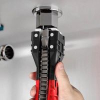 18 in 1 Multifunction Faucet Wrench Foldable Water Pipe Double End Basin Bottom Pliers Sleeve Bathroom Sink Installer Tools