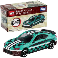 Takara Tomy Tomica ใบมีดปีศาจ Tomica Slayer 01 Kamato ถ่าน Jiro รถของเล่นของเด็กตุ๊กตาเด็กสำหรับโชว์รถโมเดลเหล็ก