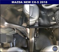 ยางปูพื้นรถยนต์ MAZDA CX-5 ปี2017-20 พรมกระดุมเม็ดเล็กpvc สีดำ เต็มคัน