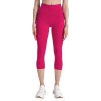 Spring/Summer Double Face Brushed Nude New Awkwardly Free Line Yoga Pants Running Sports Fitness Capris