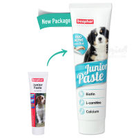 (EXP:31/10/2023)  Beaphar Junior Paste วิตามินรวม เสริมแคลเซียม สำหรับลูกสุนัข (100g)