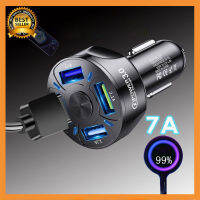 (พร้อมส่ง ได้ของไว) ที่ชาร์จในรถ car charger ชาร์จไว 4 รู คุ้มค่าเกินราคา