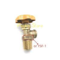 ✘✌☸ 1Pc Home Replacement Liquefied Petroleum Gas LPG Bottle Valve Brass Tone Yellow YSQ-3/YSF-1 Thread ID 20mm OD 26mm Angle Valve