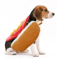 ZZOOI Halloween Dog Cat Costume Winter Cat Puppy Clothes Transformation Hot Dog Design Style Pet Clothes Halloween Holiday Decoration
