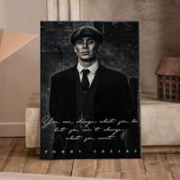 Yangqi2ขายดี HD ผ้าใบ Peaky Blinders Tommy Shelby ศิลปะผนังลายภาพยนตร์ผ้าใบวาดภาพโปสเตอร์และภาพพิมพ์ห้องนั่งเล่นทำงานบ้าน0416ภาพยนตร์ FB