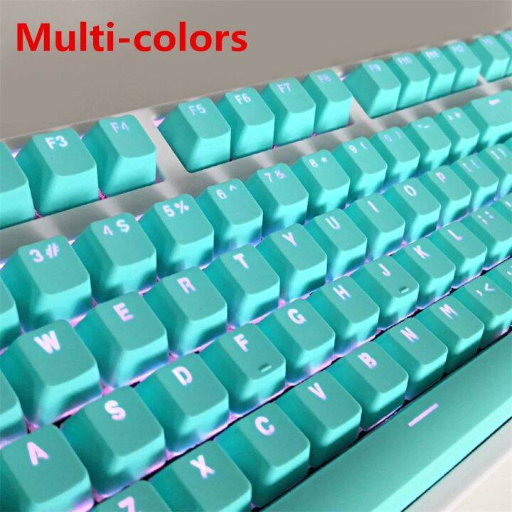 Multicolor Keycaps Backlit PBT Universal 104 Keys Set Profile English KeyCap for Mechanical