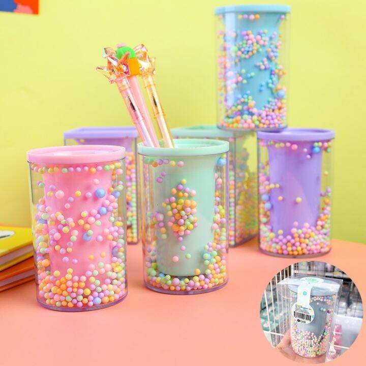 cod-acrylic-pen-holder-school-stationery-bubble-desktop-storage-multifunctional