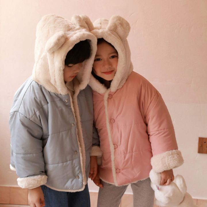 baolongxin-แจ็กเก็ตให้ความอบอุ่นสำหรับเด็ก-แจ็คเก็ตขนแกะเบาะลงหนาขนกระต่ายเสื้อคลุมผ้าฝ้าย
