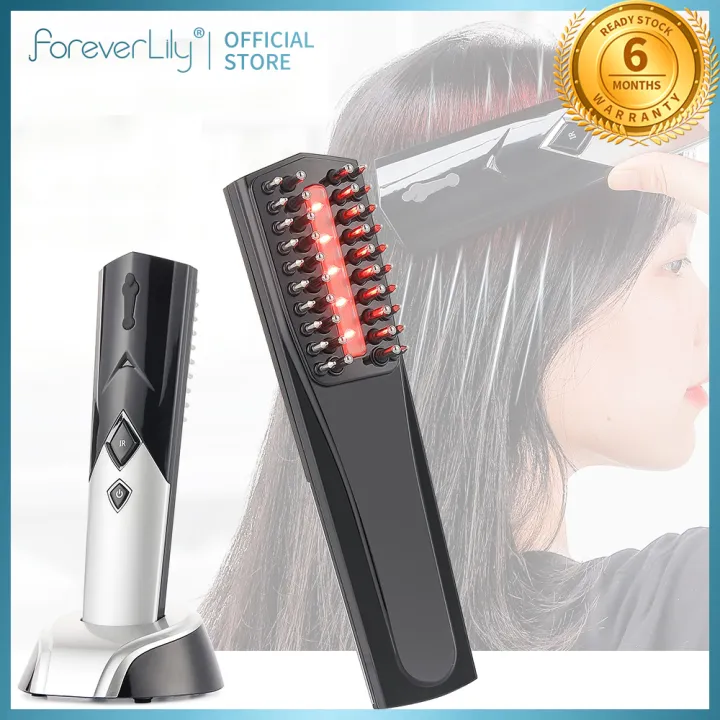 foreverlily Hair Growth Comb Promote Growth Nourish Scalp Inject Oil Laser  Hair Brush Therapy Scalp Massage Device | Lazada PH