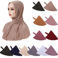 ใหม่มุสลิม Underscarf ผู้หญิง Hijab หมวกด้านใน Bonnet Headscarf ภายใต้ผ้าพันคอยืด Turban Shawl คออิสลาม Ninja หมวก