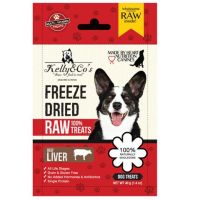 CGD ขนมสุนัข Kelly &amp; Cos Single Ingredient Freeze-dried Beef Liver 100% 40g ขนมหมา  ขนมสัตว์เลี้ยง