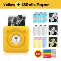 ﹉ Peripage Mini Portable Photo Bluetooth Printer Gift Thermal Label Printer Soft Protection Case Free APP Sticker Web Note Machine