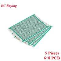 【YD】 5pcs 6x8 6X8cm Side Prototype pcb Breadboard Printed Circuit Board for 1.6mm 2.54mm Glass