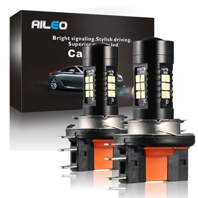 AILEO หลอดไฟ LED ไฟหน้ารถสำหรับรถยนต์,H15 6W 1200LM ไฟสูง12V 21-SMD 3030ไฟขับขี่6500K สำหรับ VW Audi BMW
