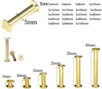 สกรูชิคาโกขนาด5-25ชิ้น/ล็อตชุบทองแดงขนาด5-100มม. หมุดโลหะเล็บหมุดย้ำแบบกดหนังสือสกรูก้นสกรูยึดอัลบั้มรูป