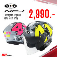 หมวกกันน็อค KYT รุ่น NF-J ESPARGARÓ REPLICA 2019 MATT GREY