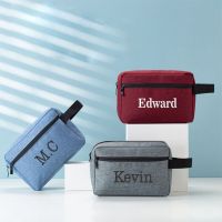 Mens Travel Bag Personalized Embroidered Portable Storage Bag Wash Bag Customized Multi-functional Cationic Cosmetic Bag