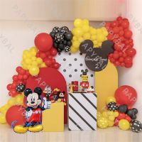 （koko party supplies） DisneyMouse Theme Party Balloons SetYelloow Latex Balloon Arch GarlandFor Baby ShowerBirthday Decoration