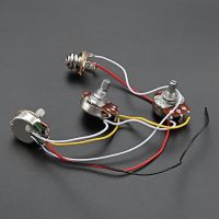 Bass Wiring Kit Tone Volume Control Harness A250K B250K Pots Socket Potentiometers for Jazz Accessories