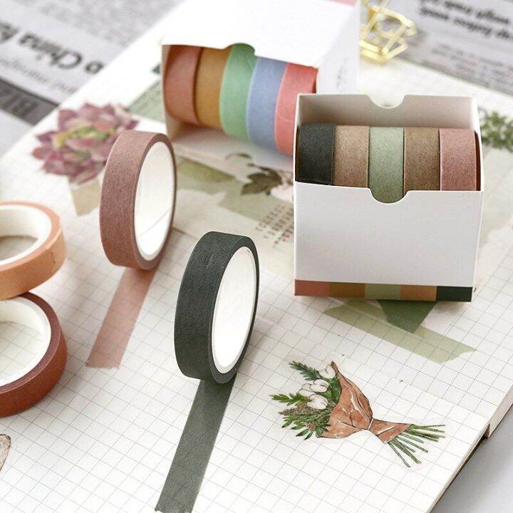 5-rolls-mini-washi-tape-set-creative-basic-skinny-masking-decorative-for-arts-diy-crafts-planners-scrapbooking-wrapping