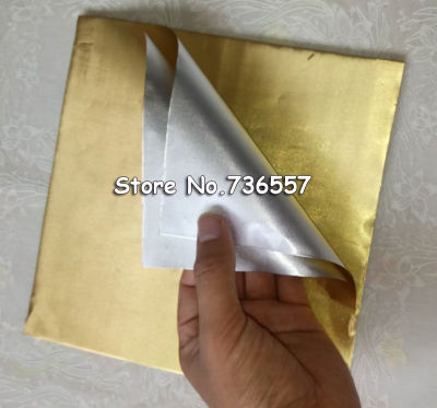 100 sheets 20*20cm Gold Aluminium Foil Wrapper Paper Wedding Chocolate Paper Candy Wrapping Paper Sheets Free Shipping