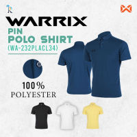 เสื้อโปโลผู้ชาย เสื้อโปโลแขนสั้น เสื้อโปโลวอริกซ์ เสื้อโปโล WARRIX รุ่น WA-232LACL34 PIN POLO เสื้อกีฬาผู้ชาย ชุดที่2 เสื้อวอริกซ์ แท้100%