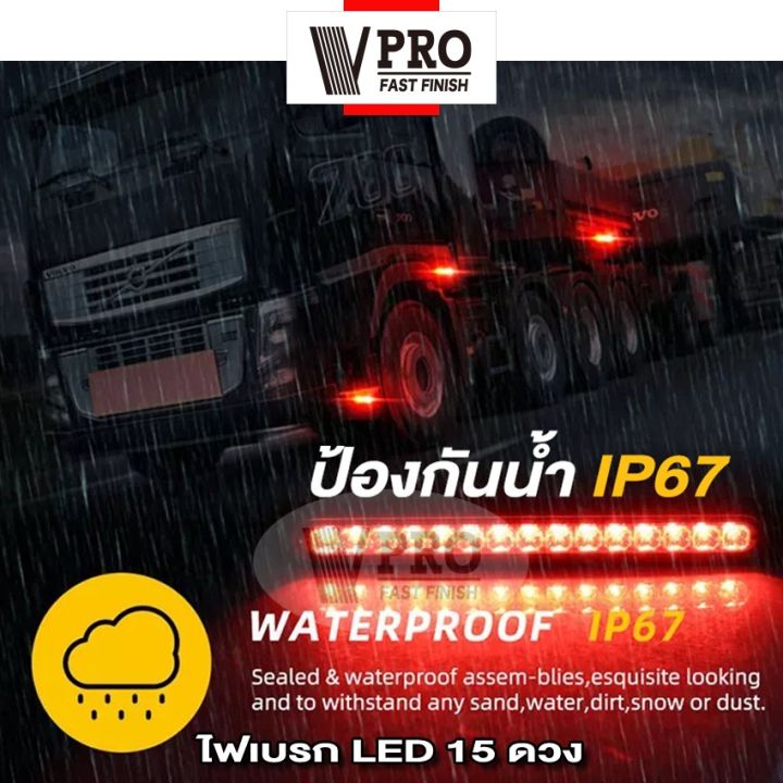 vpro-ve54-ไฟเบรก-led-15-ดวง-ไฟท้าย-ไฟledท้ายรถ-12v-24v-โคมไฟสำหรับรถรถพ่วงบรรทุก-สีแดง-ไฟท้ายรถบรรทุก-รถตู้-ไฟหลังคาราวาน-ไฟเบรกดวงที่สาม-กันน้ำ-1ชิ้น-fsa