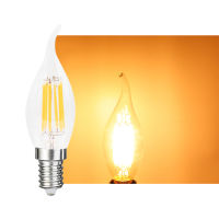 Pack of 6 Dimmable 2Watts - 8Watts Edison E12 E14 LED Bulbs Retro Candles Lamp 110V 220V Filament Bulbs Decor Incandescent