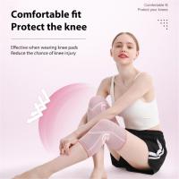 กีฬา Kneepad ไนล่อนป้องกันการระบายอากาศลื่นรองเข่าคู่ซิลิกาเจล Kneelet วิ่งโยคะยืดหยุ่นสูงถัก