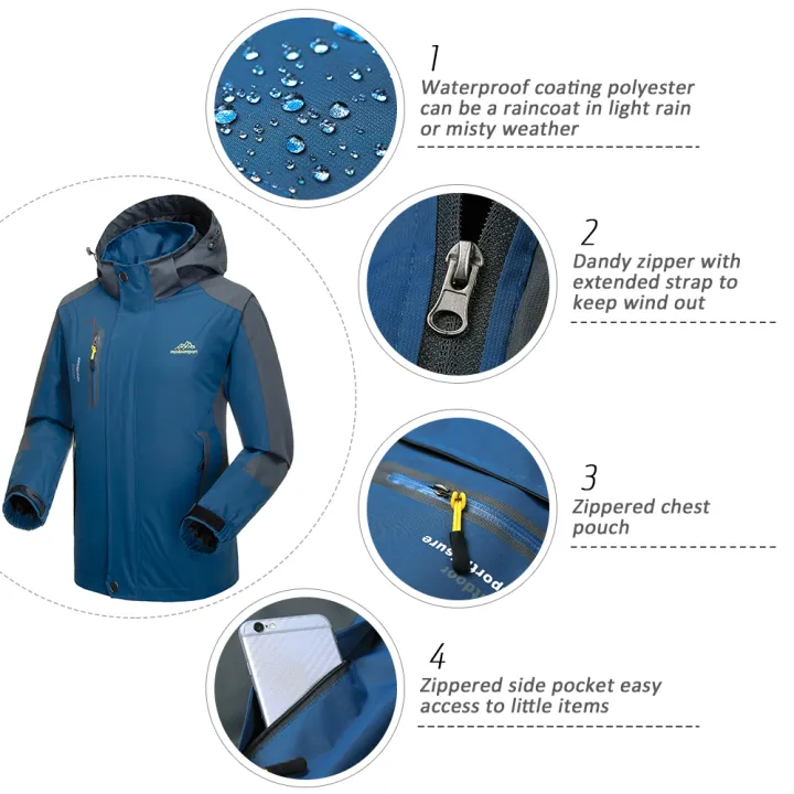 lixada-แจ็คเก็ตกันน้ำ-windproof-เสื้อกันฝนกีฬากลางแจ้งเดินป่าท่องเที่ยวขี่จักรยานกีฬาที่ถอดออกได้เสื้อคลุมด้วยผ้าสำหรับผู้ชาย