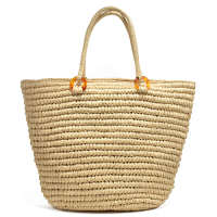 2021Woman shopping big bag fashion simple straw bag wild handmade woven bag female shoulder portable beach bag tide