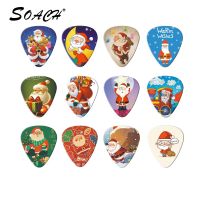 SOACH 10PCS 0.71mm Christmas Santa guitar picks two side pick instruments guitar picks earrings DIY Mix pick guitar accessories Guitar Bass Accessorie