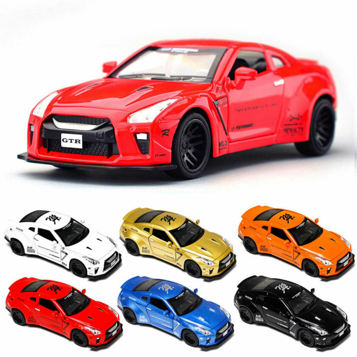 nissan-gtr-r35-1-32-diecast-รถลากโมเดลโลหะของเล่นรถเสียงและ-ligh